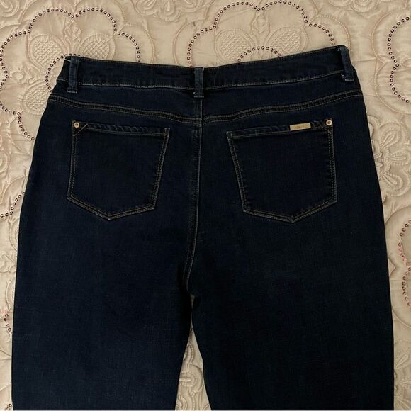 Chico’s So Slimming Dark Wash Slim Jeans 1S / 8 Short - Picture 6 of 14